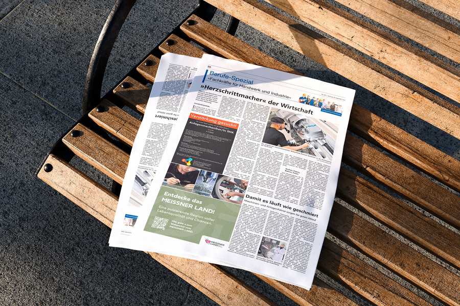 Mockup Meissen Download Paket Print Kommunikationspaket MEISSNER LAND echt. kraftvoll. - print